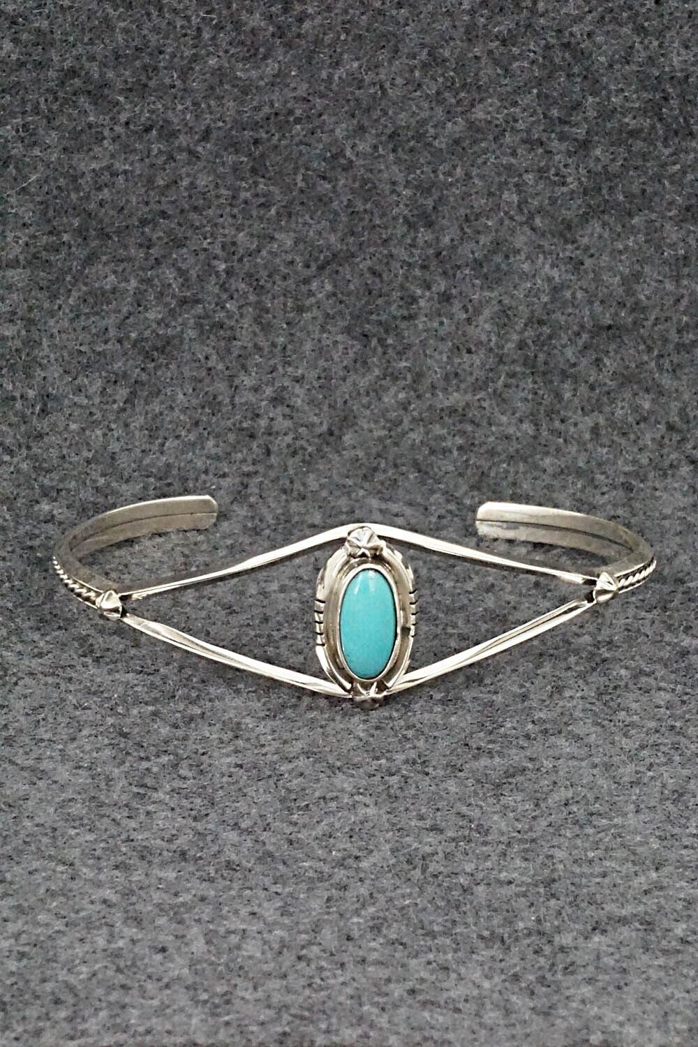 Turquoise & Sterling Silver Bracelet - Amos Begay