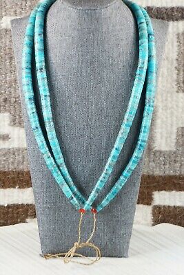 Santo Domingo Traditional Turquoise & Spiny Oyster Necklace - Lupe Lovato - High Lonesome Trading