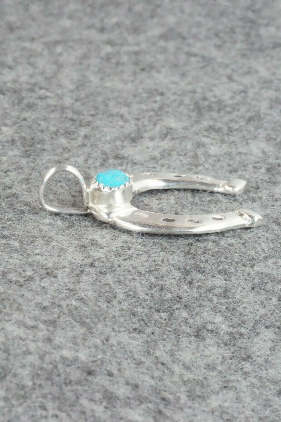 Turquoise & Sterling Silver Pendant - Pauline Nelson