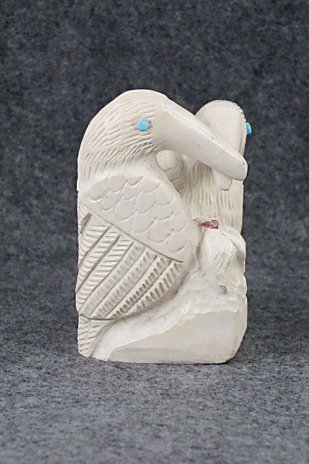 Hummingbird Zuni Fetish Carving - Carlton Kaamasee