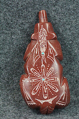 Badger Zuni Fetish Carving - Adrian Cachini