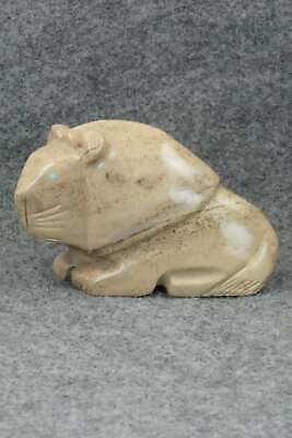 Lion Zuni Fetish Carving - Gilbert Lonjose