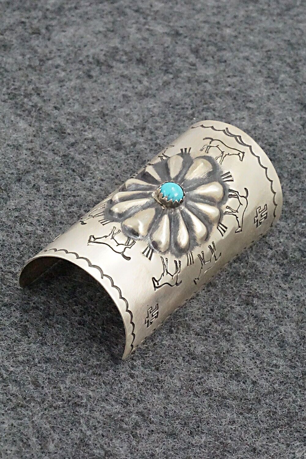 Turquoise & Sterling Silver Hair Pin - Arlene Soce