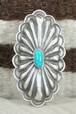Turquoise & Sterling Silver Ring - Rita Lee - Size 8.25