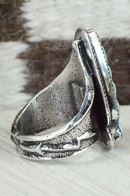 Turquoise and Sterling Silver Ring - Glenn Livingston - Size 11