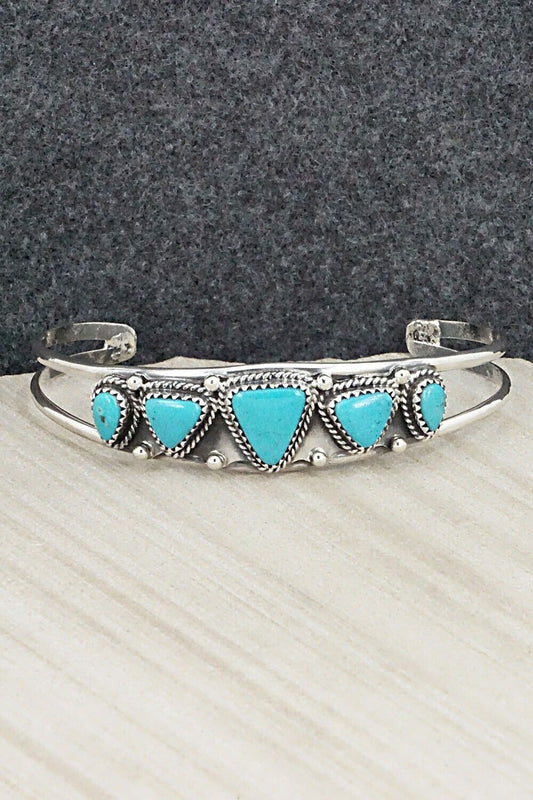 Turquoise & Sterling Silver Bracelet - Roberta Begay