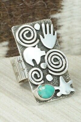 Turquoise & Sterling Silver Ring - Alex Sanchez - Size 5.75