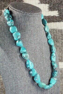 Turquoise & Sterling Silver Necklace - Navajo