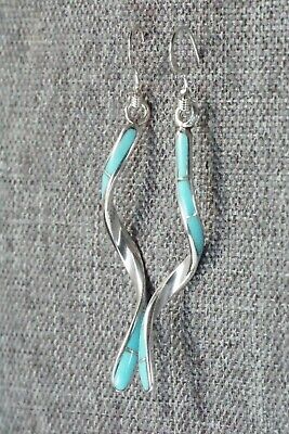 Turquoise & Sterling Silver Earrings - Ira Johnson