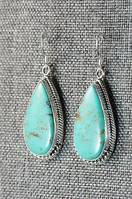 Navajo Turquoise & Sterling Silver Earrings - Sharon McCarthy