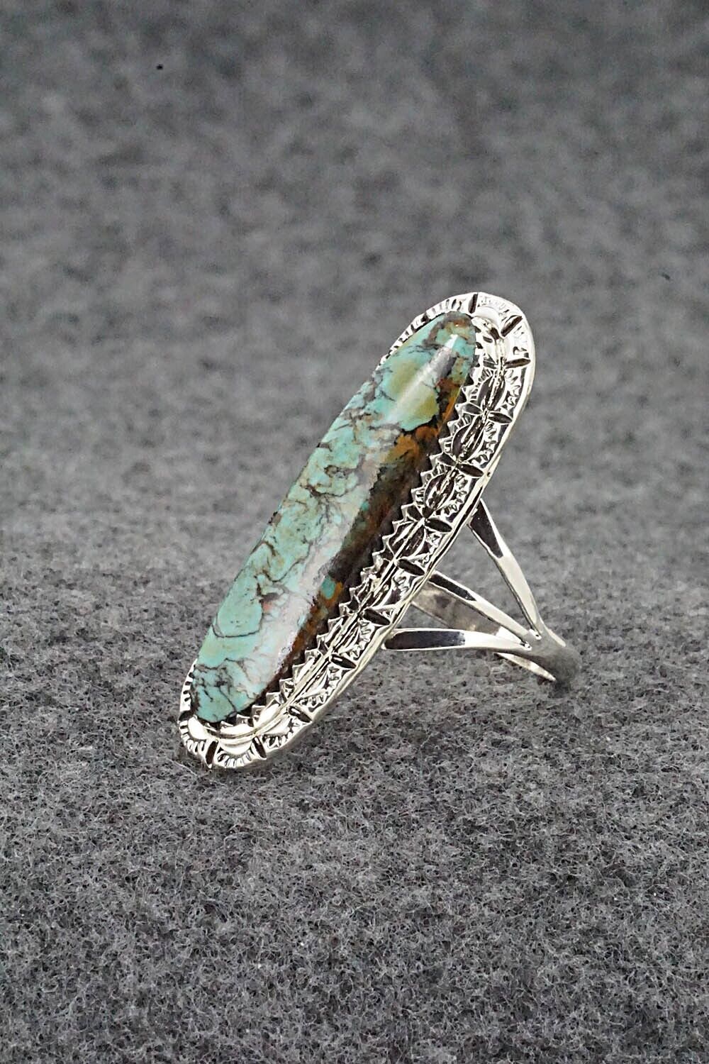 Turquoise & Sterling Silver Ring - Mike Smith - Size 10