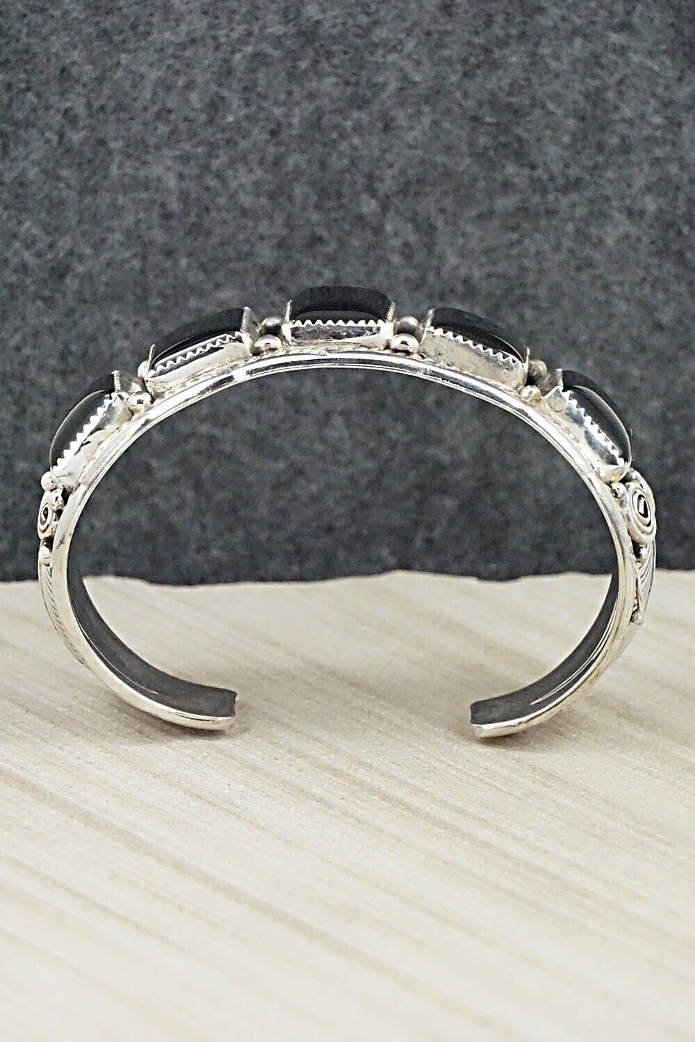 Onyx & Sterling Silver Bracelet - Darrell Morgan
