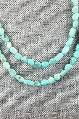 Turquoise and Sterling Silver Necklace - Navajo