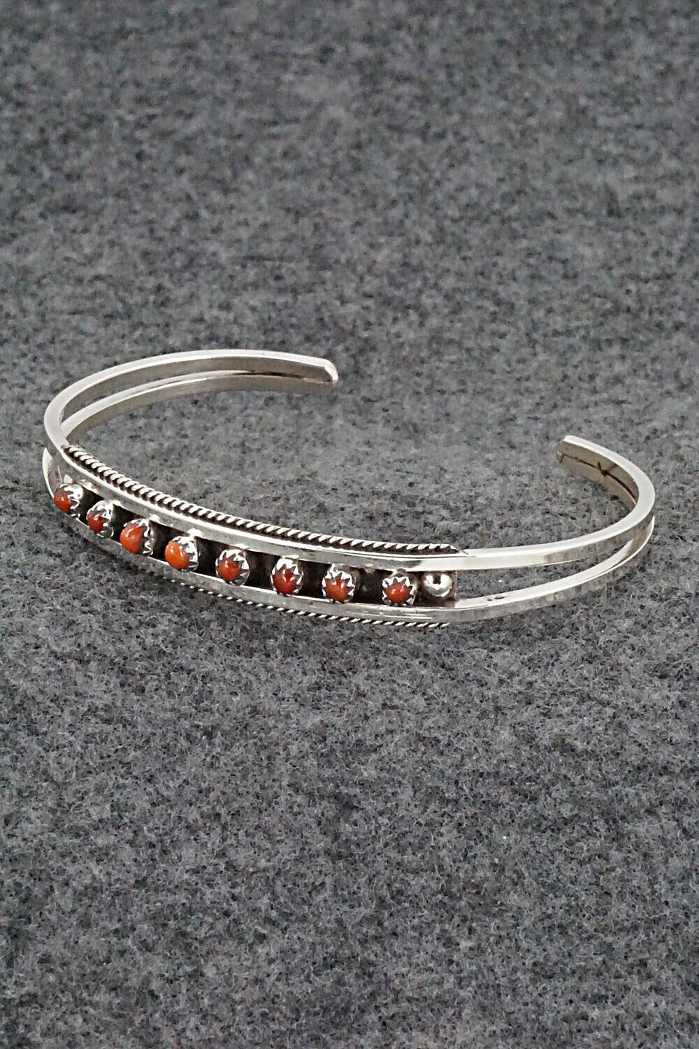 Coral & Sterling Silver Bracelet - Susie Livingston
