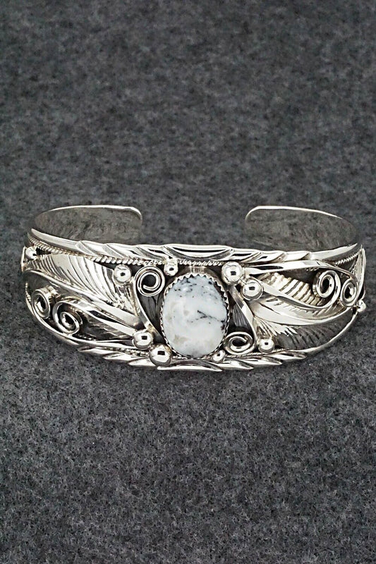 White Buffalo & Sterling Silver Bracelet - Davey Morgan