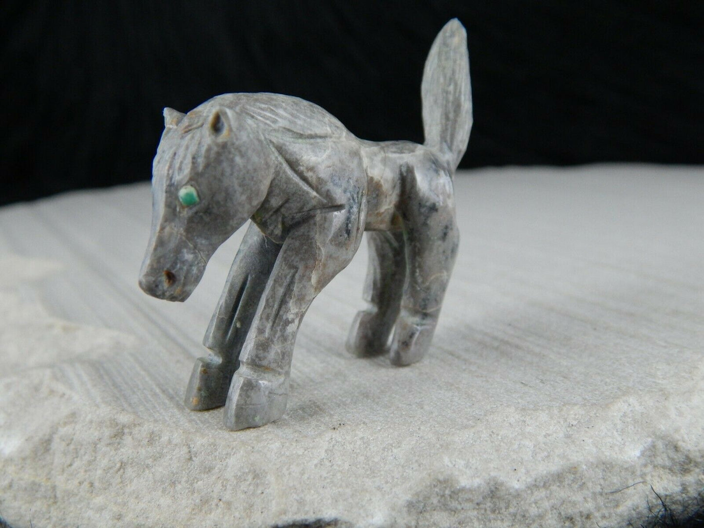 Horse Zuni Fetish Carving - Jonas Hastito - High Lonesome Trading