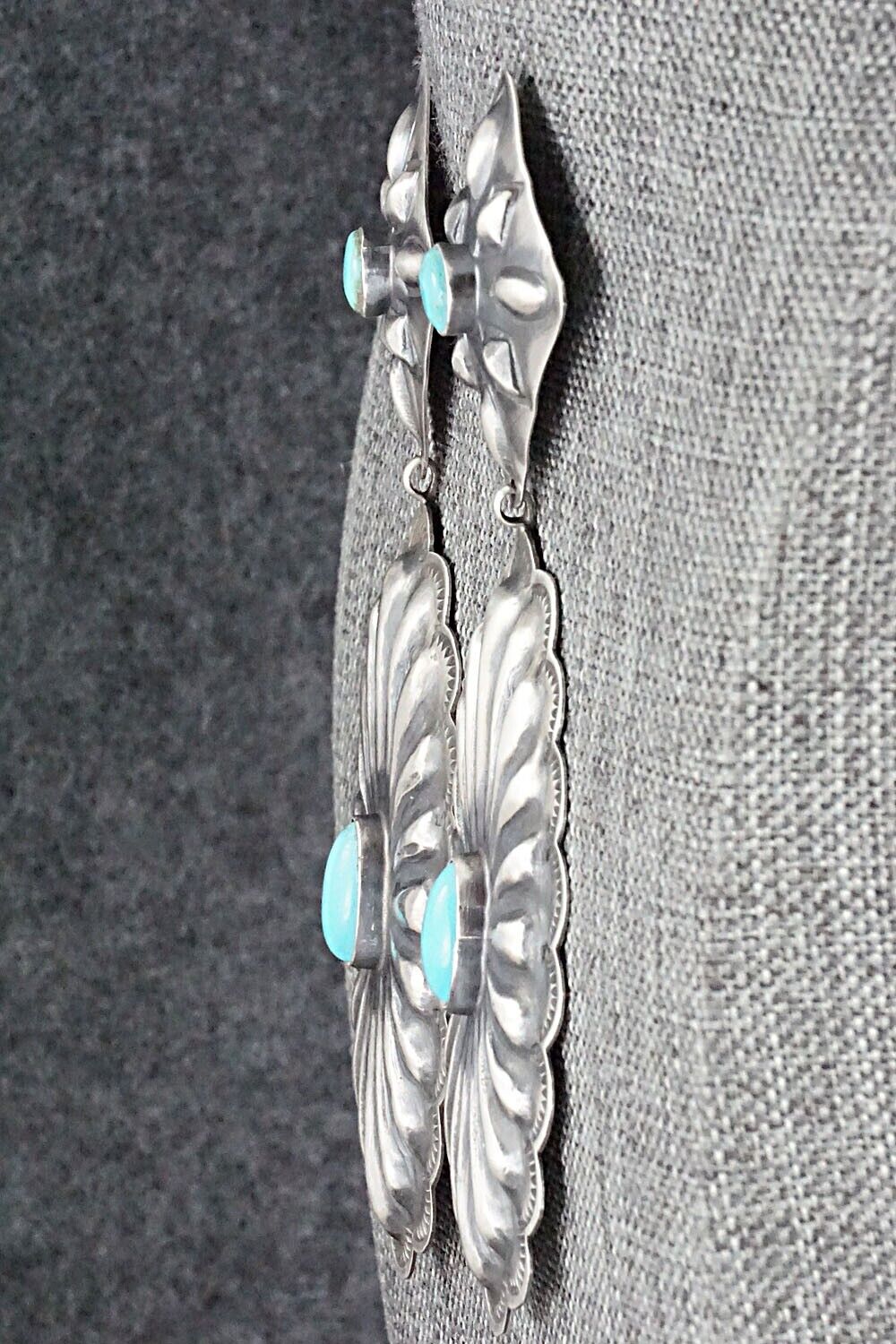 Turquoise & Sterling Silver Earrings - Rita Lee
