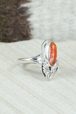 Spiny Oyster & Sterling Silver Ring - Genevieve Francisco - Size 5.75 - High Lonesome Trading