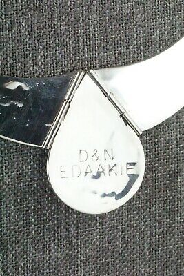 Inlay Turquoise, Abalone & Sterling Silver Necklace - Derrick Edaakie