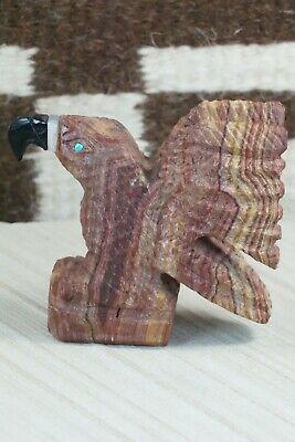 Eagle Zuni Fetish Carving - Jon Quam - High Lonesome Trading