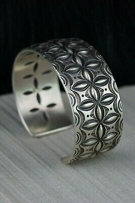 Navajo Sterling Silver Bracelet - Calvin Martinez - High Lonesome Trading