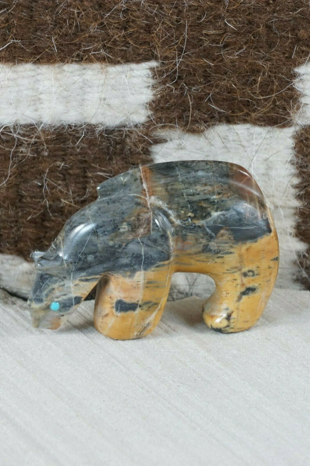 Mountain Lion Zuni Fetish Carving - Ronnie Lunasee - High Lonesome Trading