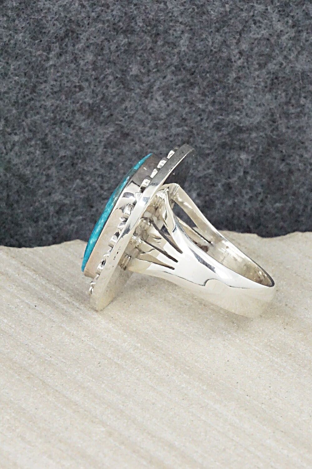 Turquoise & Sterling Silver Ring - Jimson Belin - Size 9