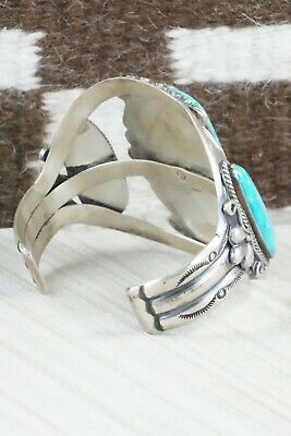 Turquoise & Sterling Silver Bracelet - Navajo