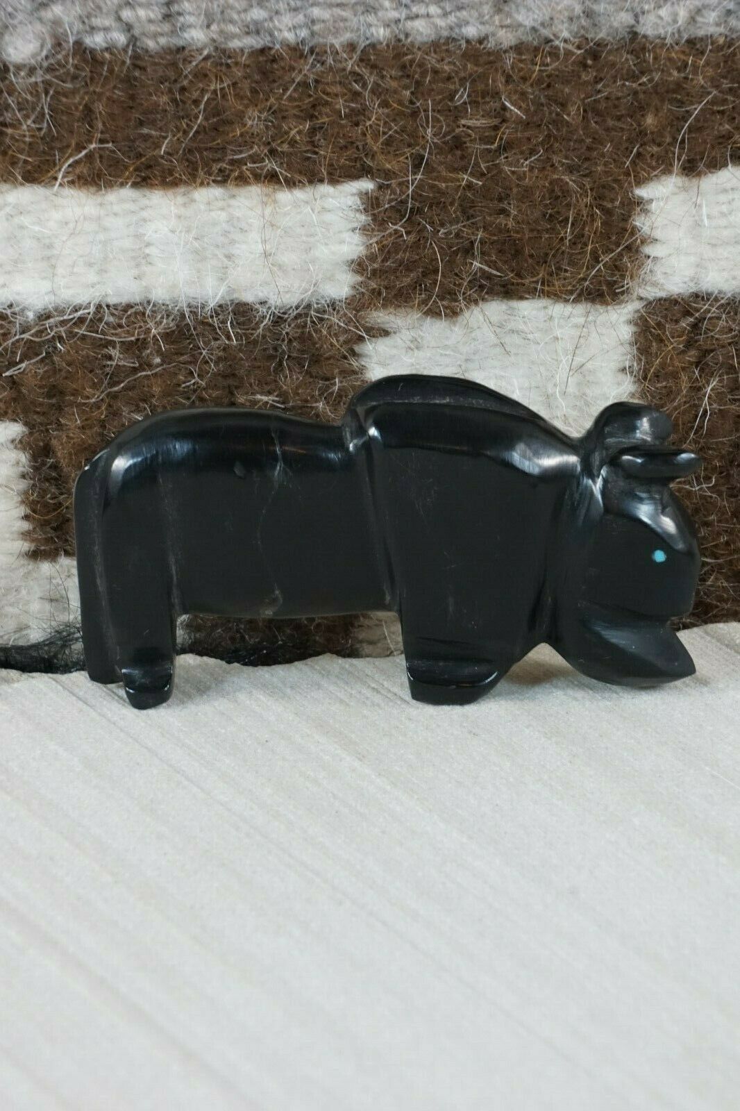 Buffalo Zuni Fetish Carving - Kelly Lementino - High Lonesome Trading
