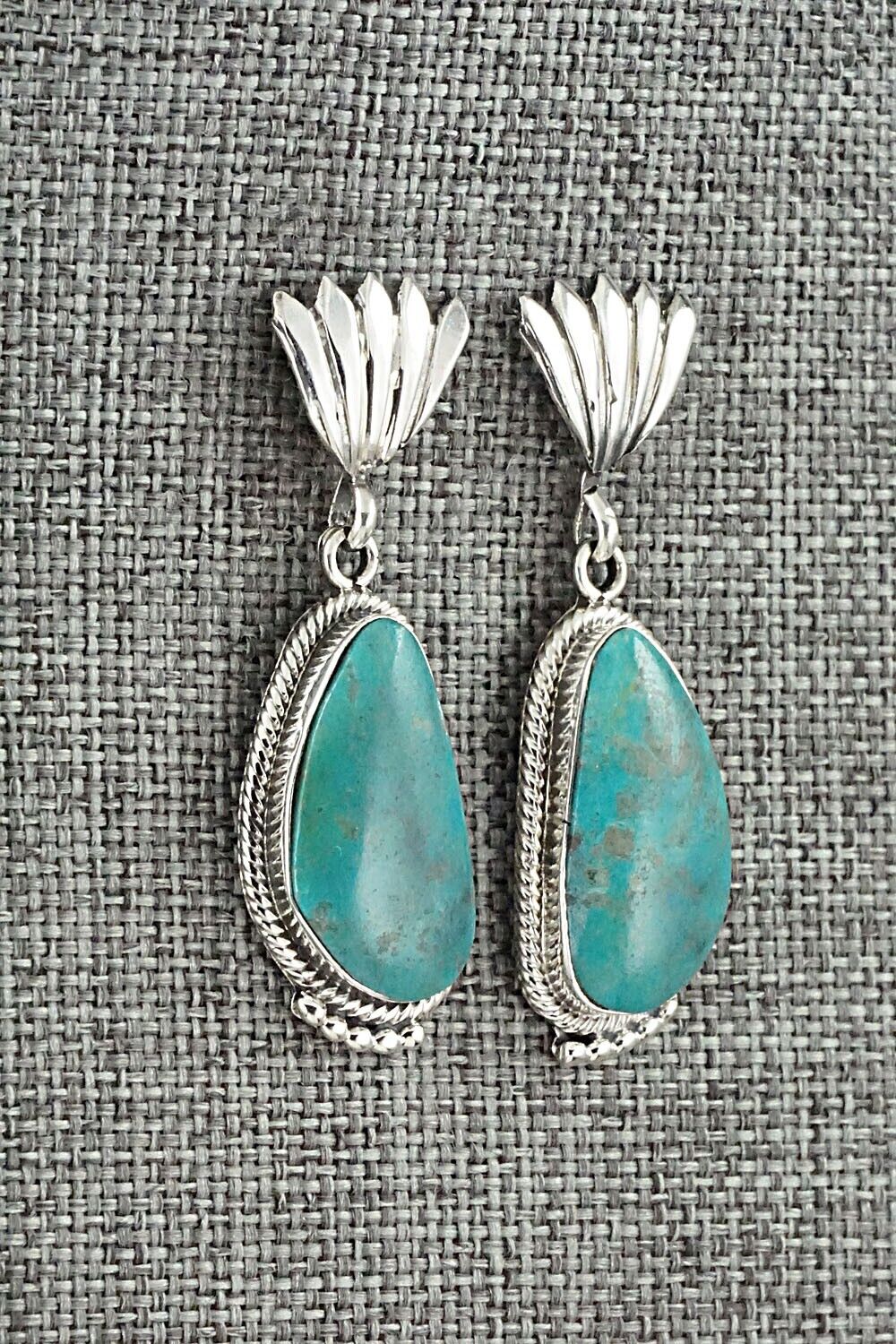 Turquoise and Sterling Silver Earrings - Sharon McCarthy