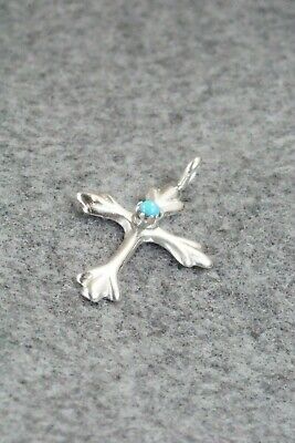 Turquoise & Sterling Silver Pendant - Lorraine Chee