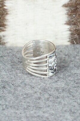 White Buffalo & Sterling Silver Ring - Claresse Kylestewa - Size 5.5