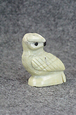 Owl Zuni Fetish Carving - Edison Bobelu