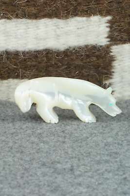 Wolf Zuni Fetish Carving - Andres Quandelacy