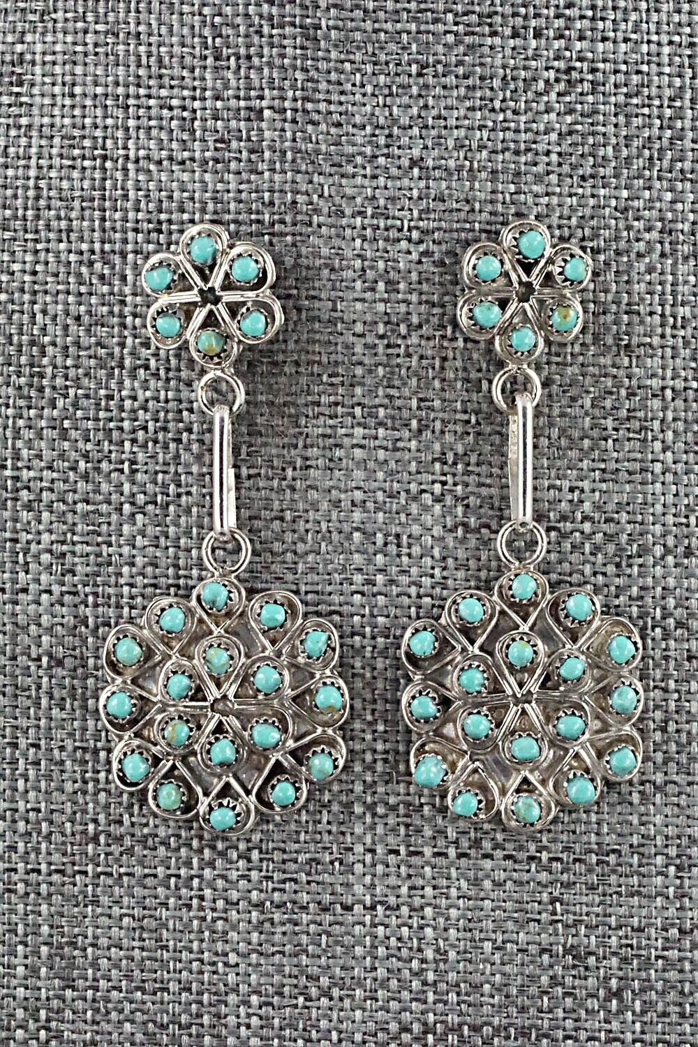 Turquoise & Sterling Silver Earrings - Jesse Johnson