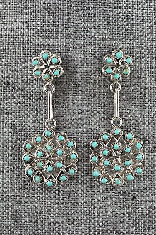 Turquoise & Sterling Silver Earrings - Jesse Johnson