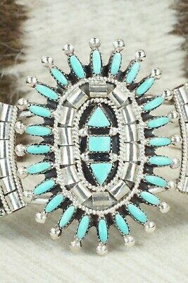 Turquoise & Sterling Silver Bracelet - Evonne Hastito