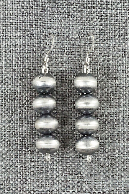 Sterling Silver Navajo Pearl Earrings - Preston Haley