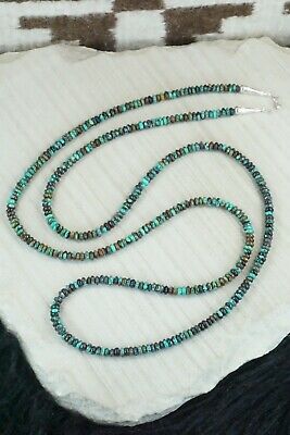 Turquoise & Sterling Silver Necklace - Navajo