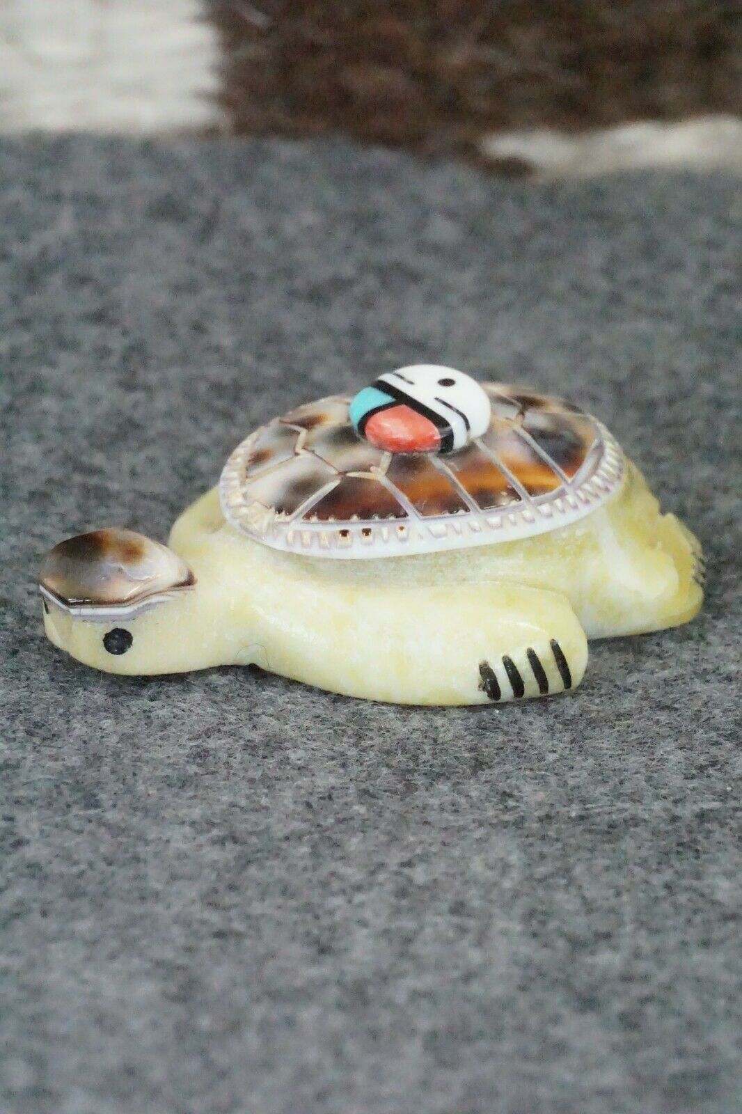 Turtle Zuni Fetish Carving - Darrin Boone - High Lonesome Trading