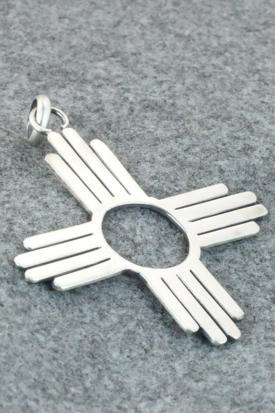 Sterling Silver Zia Pendant - Thomas Valencia