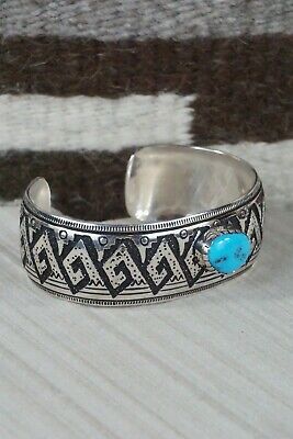 Navajo Turquoise & Sterling Silver Bracelet - Richard Singer