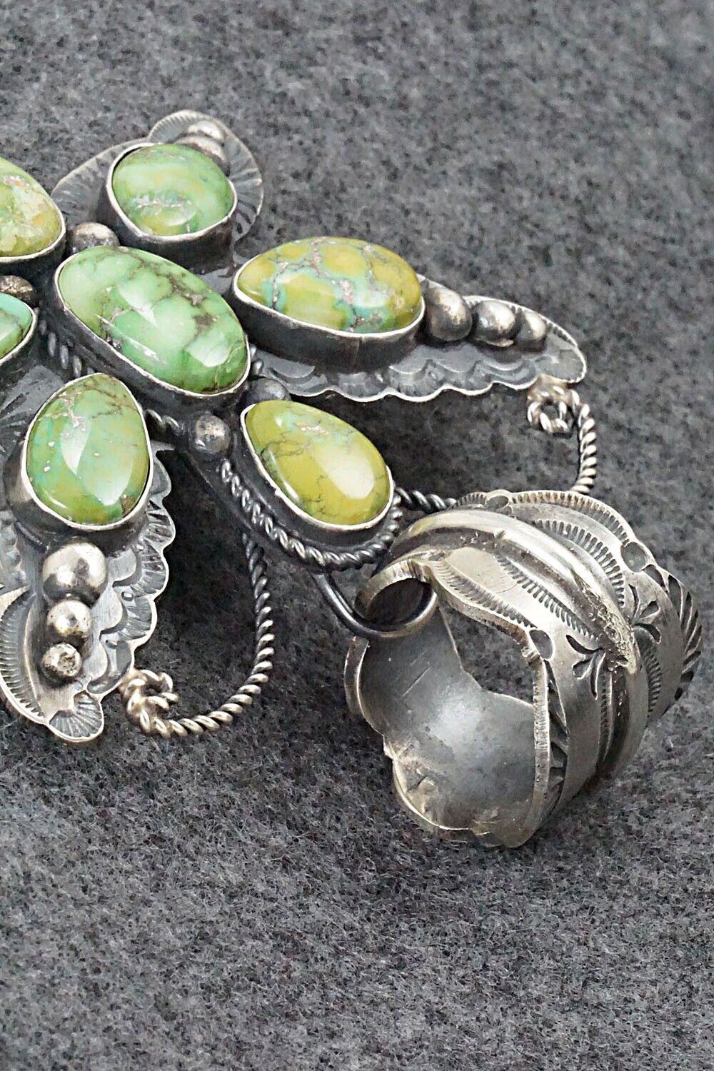 Turquoise & Sterling Silver Pendant - Shawn Cayatineto