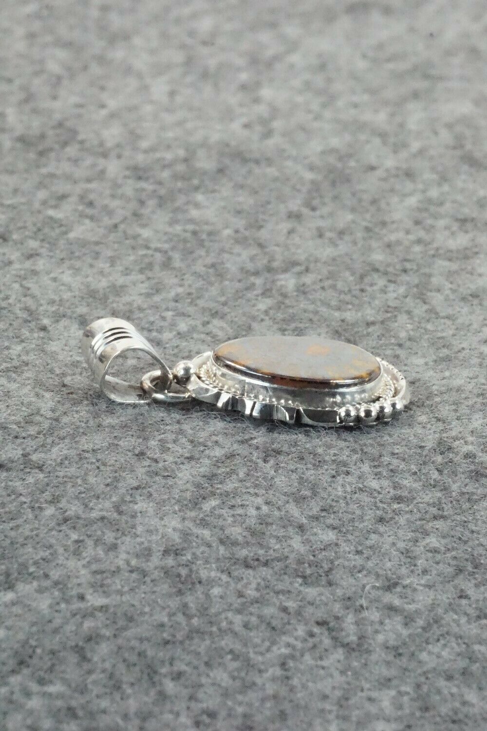 Moroccan Ammonite & Sterling Silver Pendant - Sharon McCarthy