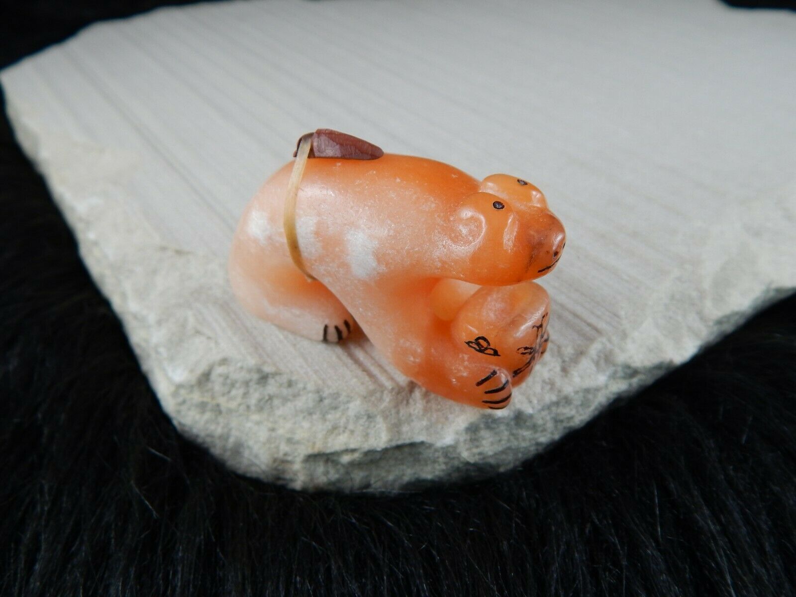 Bear Zuni Fetish Carving - Rick Kallestewa - High Lonesome Trading