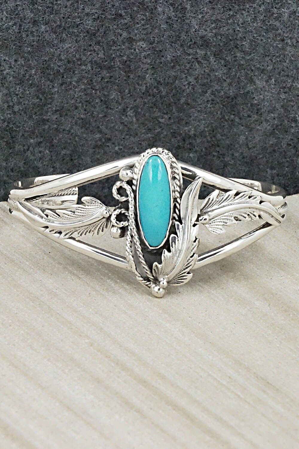 Turquoise & Sterling Silver Bracelet - Andrew Vandever