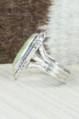 Turquoise & Sterling Silver Ring - Andrew Vandever - Size 10.25