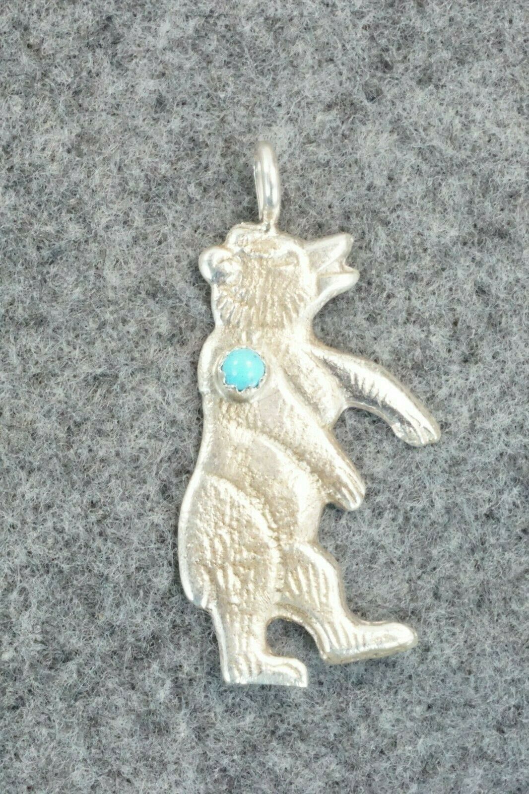 Turquoise & Sterling Silver Pendant - Lorraine Chee