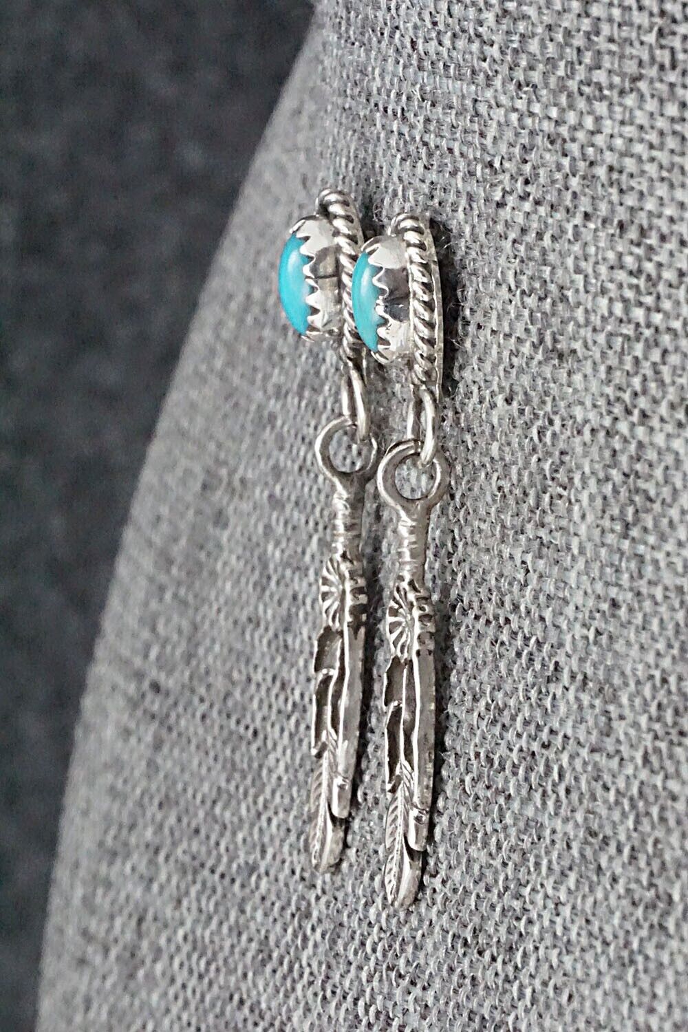 Turquoise & Sterling Silver Earrings - Sharon McCarthy