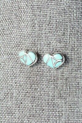 Turquoise & Sterling Silver Earrings - Thurza Leekya